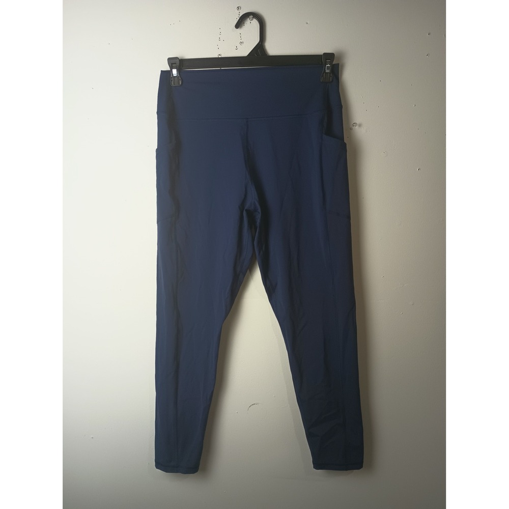 Spiritual Gangster Womens‎ Navy Blue High Waisted Pocket Yoga Leggings XL